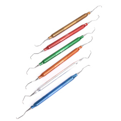 彩虹刮治套装 牙科材料口腔器械 牙周器械刮治器 套装6支套装耐用